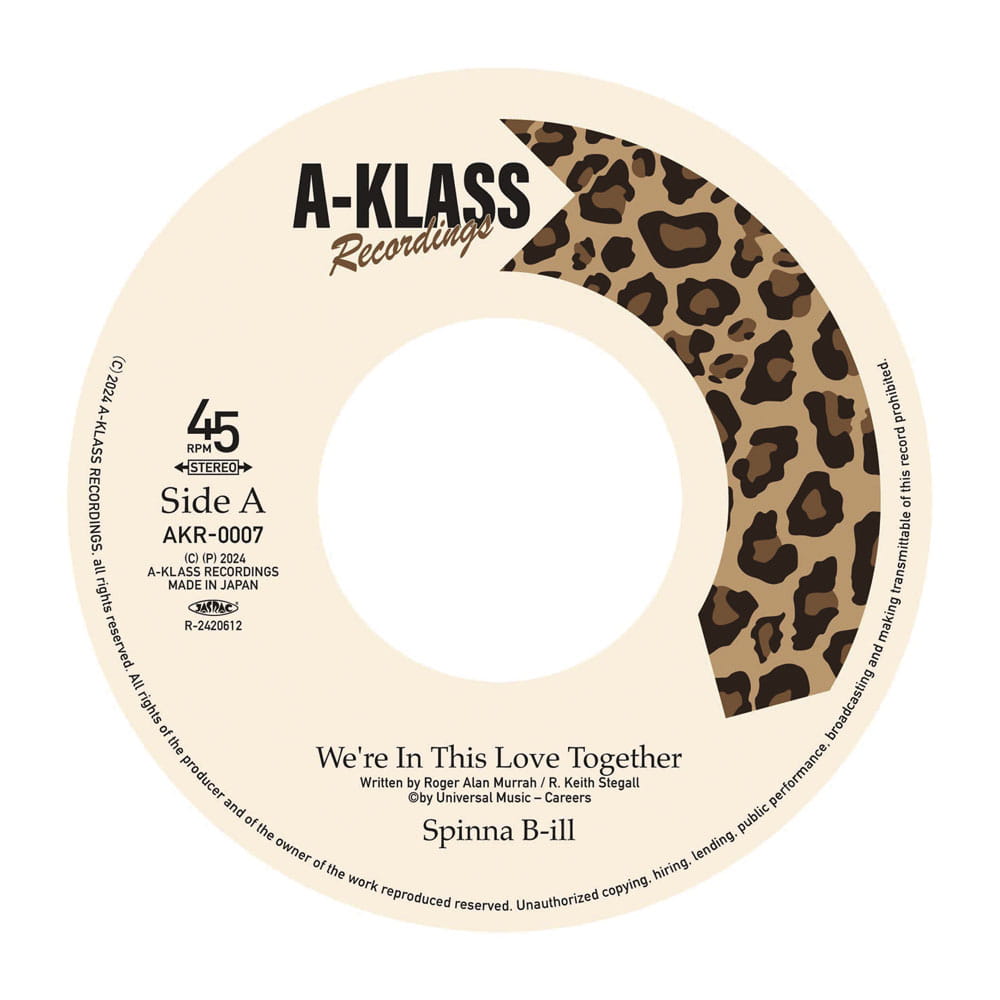 【新品】Spinna B-ill / WE'RE IN THIS LOVE TOGETHER