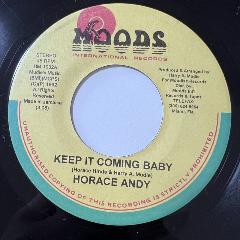 HORACE ANDY / KEEP IT COMING BABY