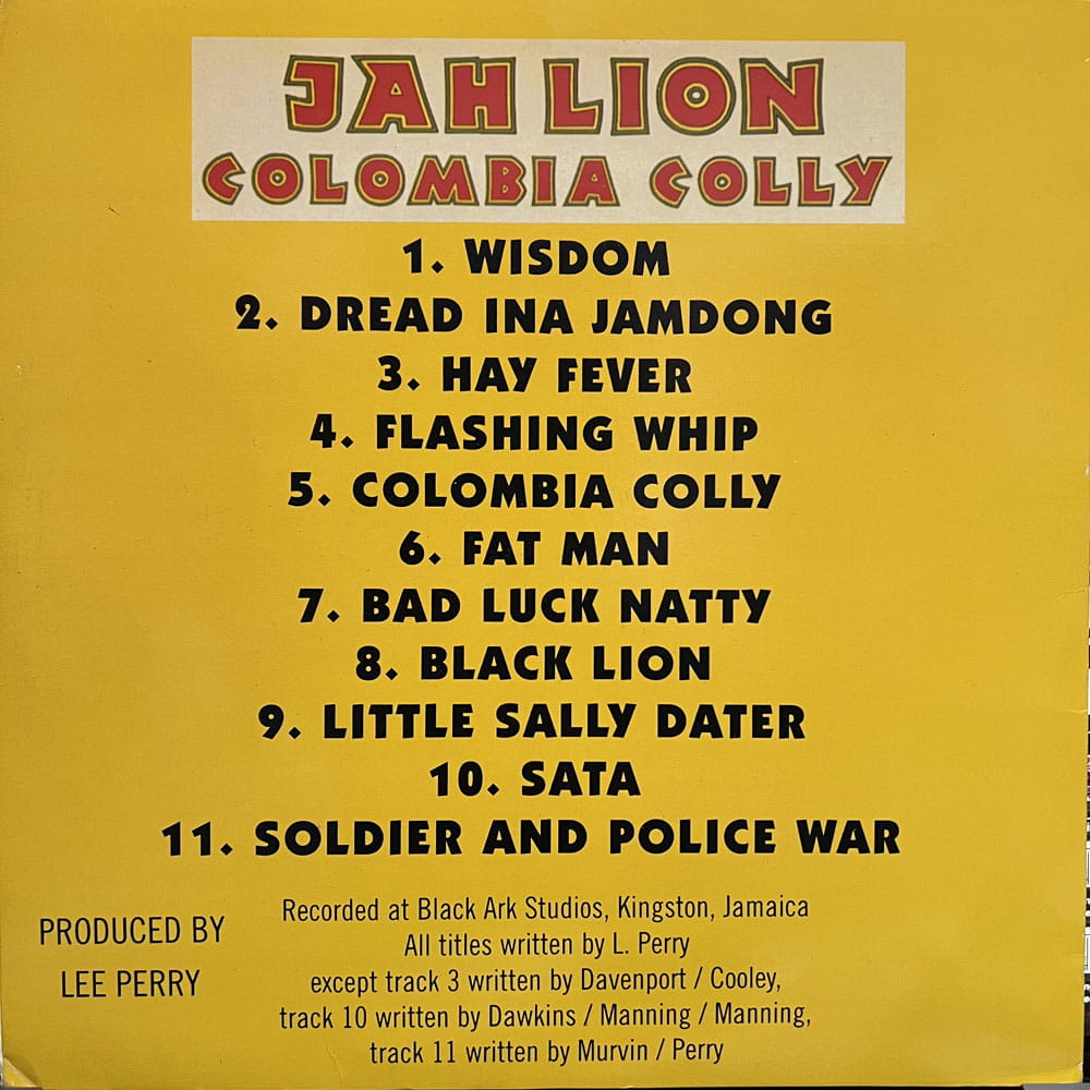 JAH LION / COLOMBIA COLLY