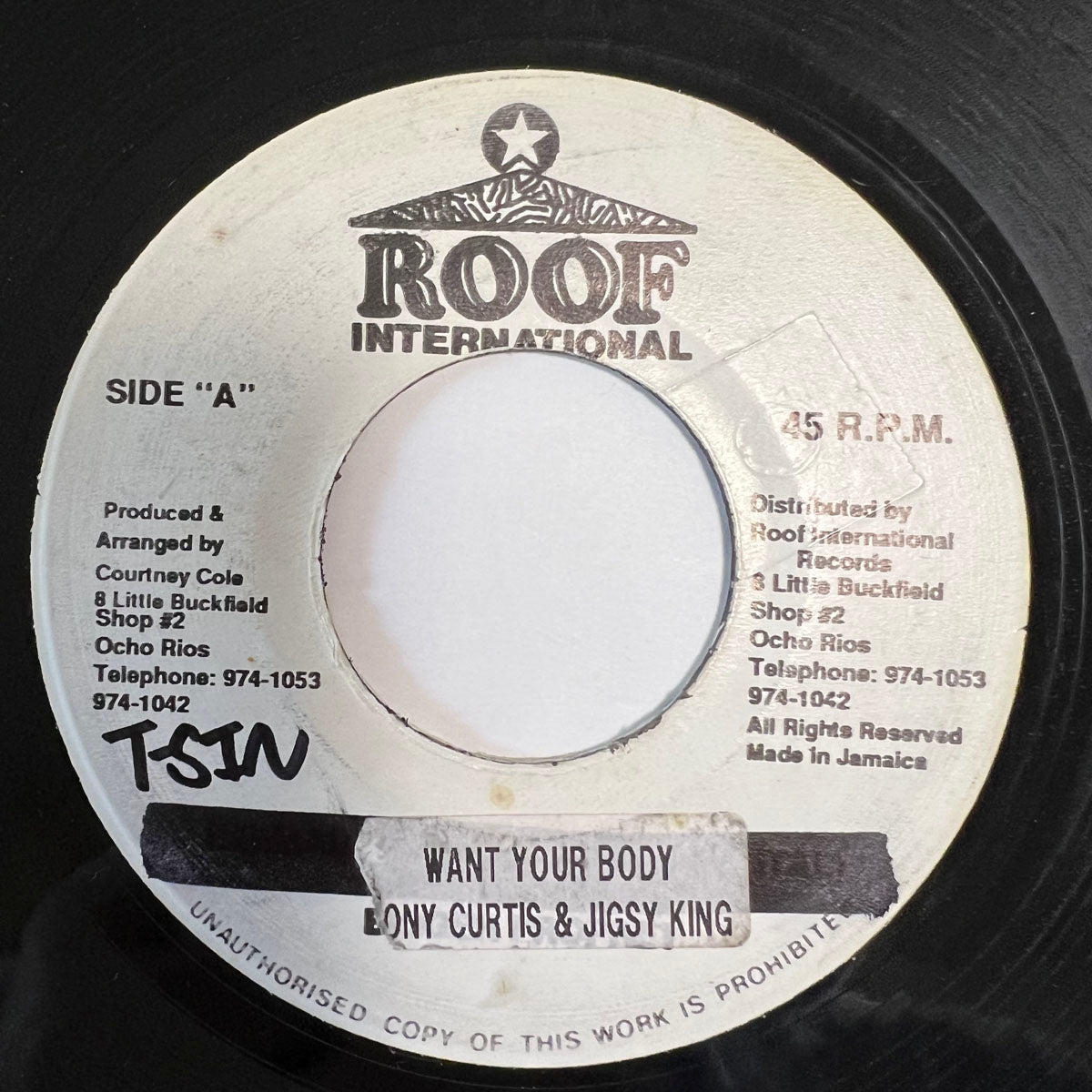 TONY CURTIS & JIGSY KING / WANT YOUR BODY