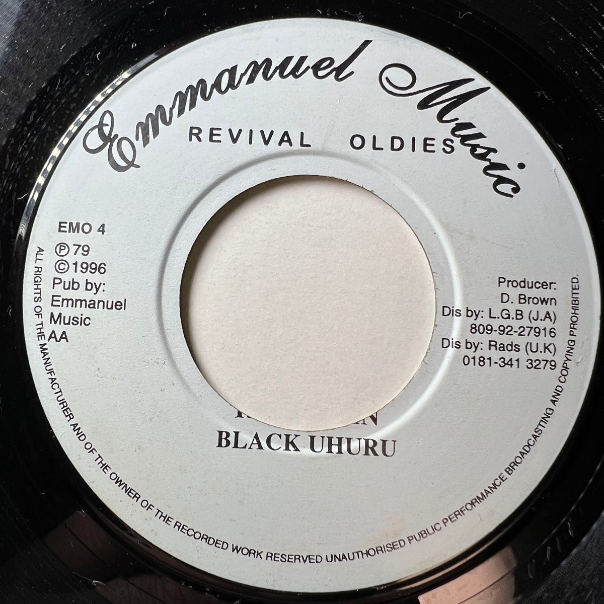 BLACK UHURU / RENT MAN