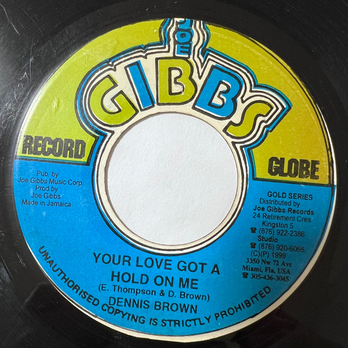 DENNIS BROWN / YOUR LOVE GOT A HOLD ON ME – YARDIES SHACK RECORDS