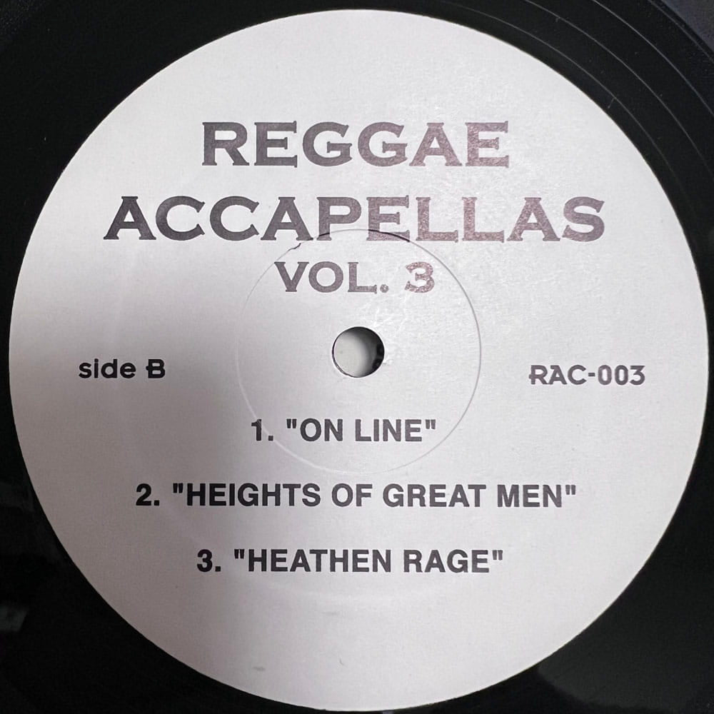 V.A. / REGGAE ACCAPELLAS VOL.3