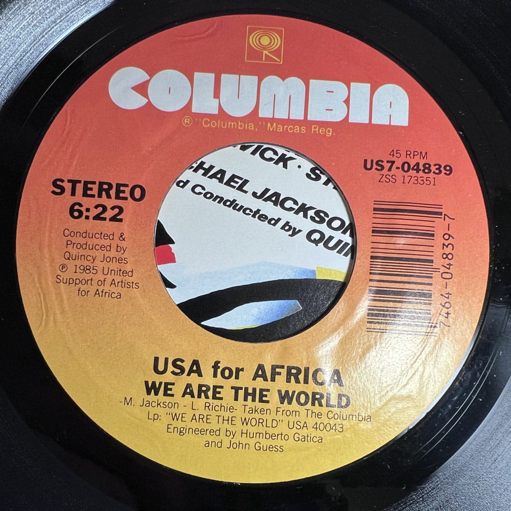 USA FOR AFRICA / WE ARE THE WORLD – YARDIES SHACK RECORDS