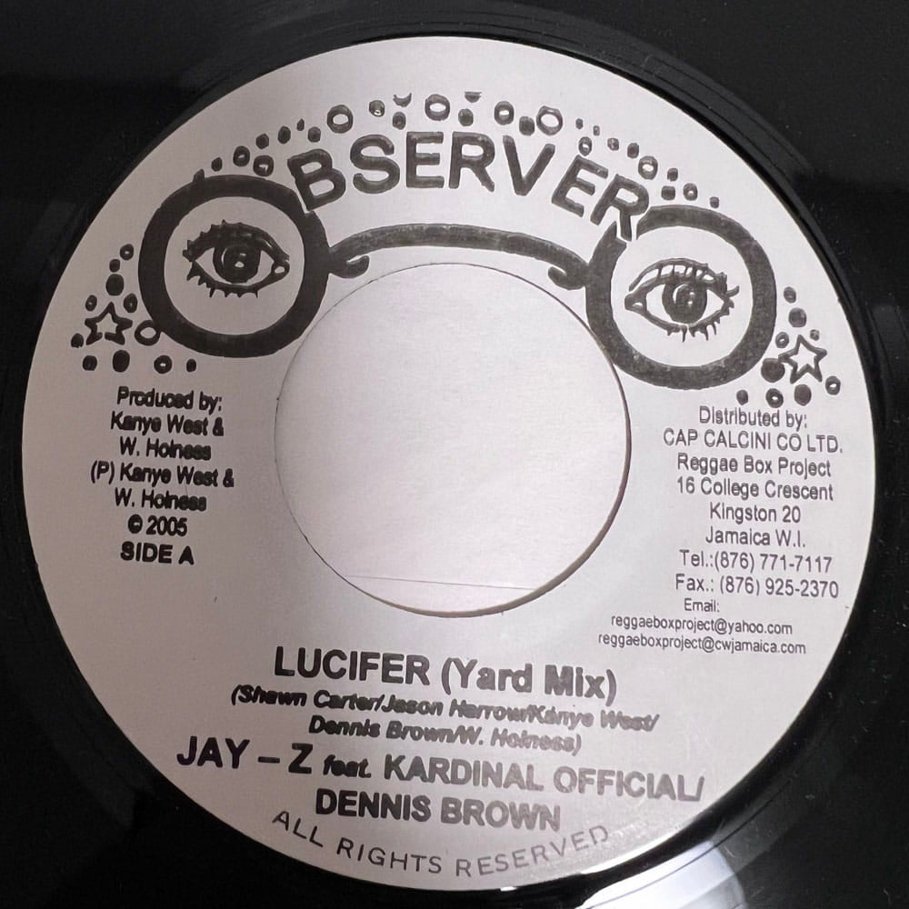 JAY Z / LUCIFER (YARD MIX) - DENNIS BROWN / WOLF & LEOPARD