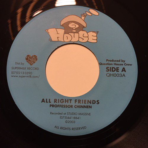 A TO C / FOR YOU - PROFFESSOR CHINNEN / ALL RIGHT FRIENDS