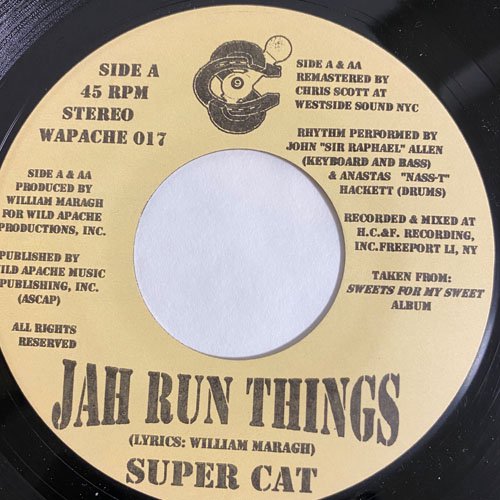 SUPER CAT / JAH RUN THINGS - THEM NO CARE – YARDIES SHACK