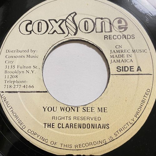 CLARENDONIANS / YOU WON'T SEE ME - HUGH BLACK / LONG LIVER MAN