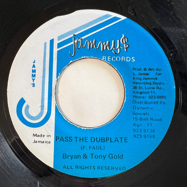 BRAIN & TONY GOLD / PASS THE DUBPLATE