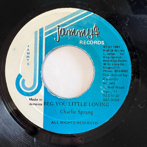 CHARLIE SPRANG / BEG YOU LITTLE LOVING