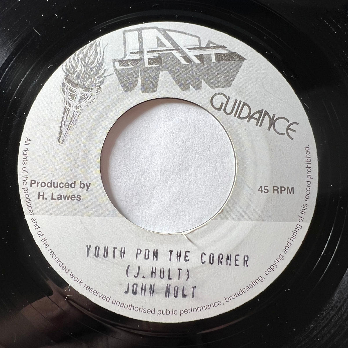JOHN HOLT / YOUTH PON THE CORNER