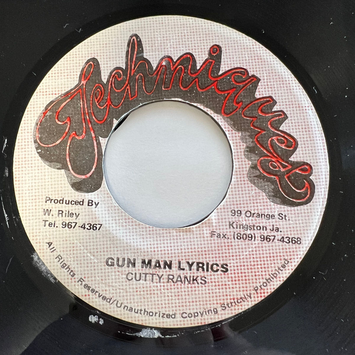 CUTTY RANKS / GUN MAN LYRICS