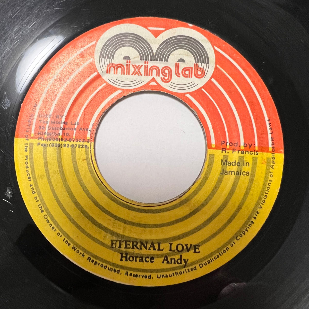 HORACE ANDY / ETERNAL LOVE