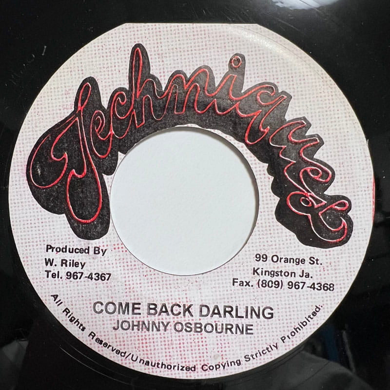 JOHNNY OSBOURNE / COME BACK DARLING