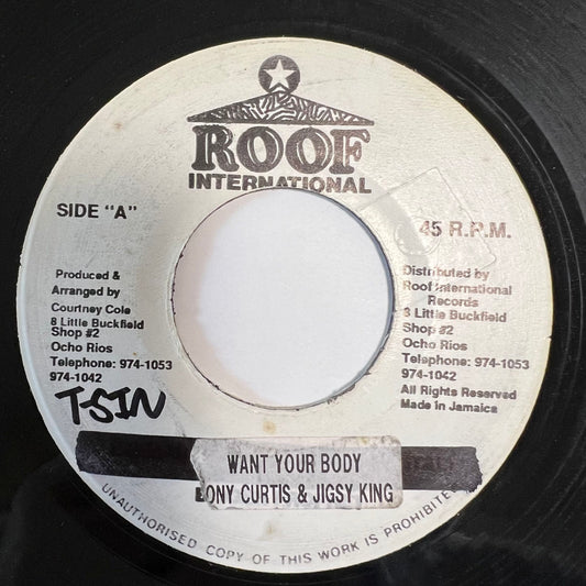 TONY CURTIS &amp; JIGSY KING / WANT YOUR BODY