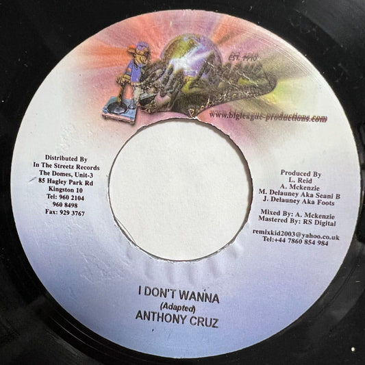 ANTHONY CRUZ / I DON'T WANNA