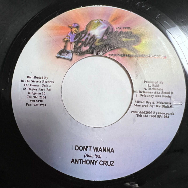 ANTHONY CRUZ / I DON'T WANNA