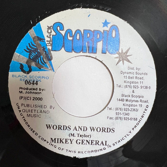MIKEY GENERAL / WORDS AND WORDS