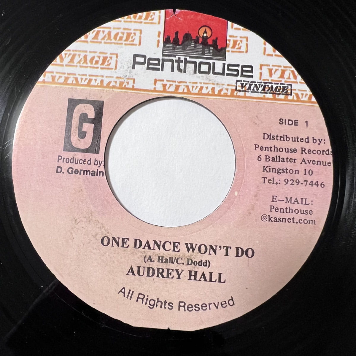 AUDREY HALL / NOBODY ELSE BUT ME - ONE DANCE WON'T DO