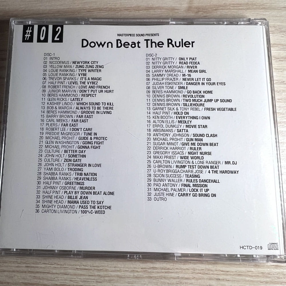 【CD】MASTERPIECE SOUND / DOWN BEAT THE RULER(2枚組)