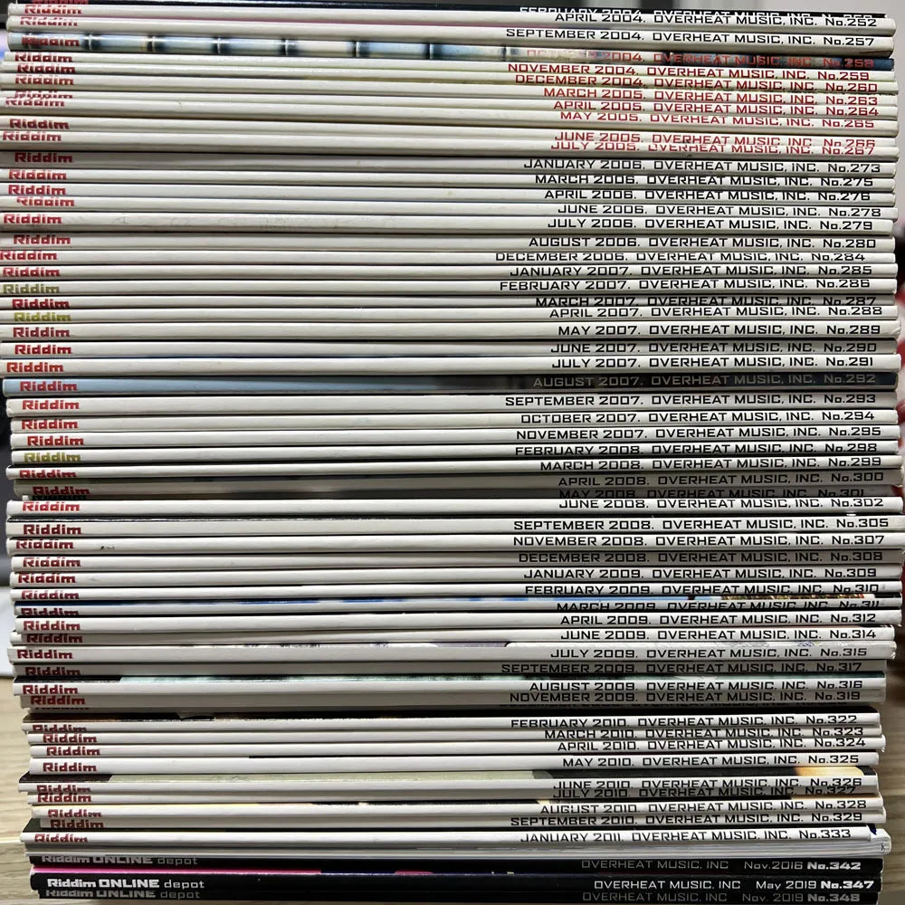RIDDIM 60冊セット（No.250〜348）