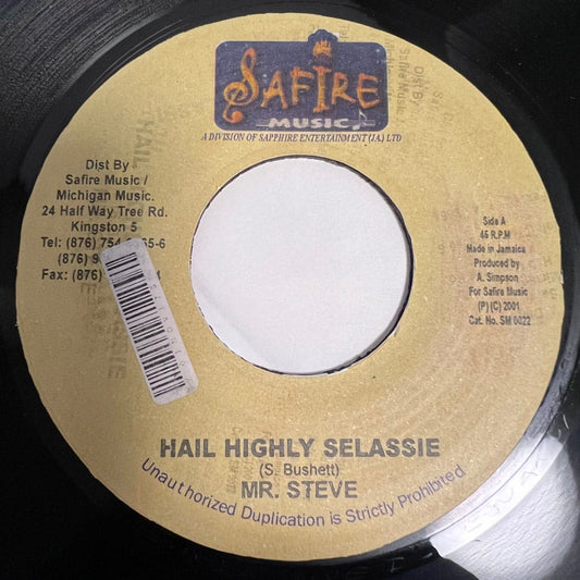 MR STEVE / HAIL HIGHLY SELASSIE