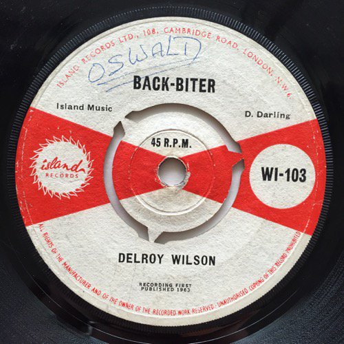 DELROY WILSON / ONE-TWO-THREE - BACK BITER