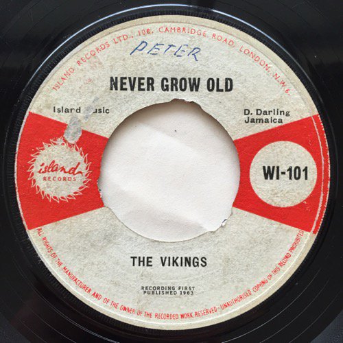 THE VIKINGS / NEVER GROW OLD - IRENE