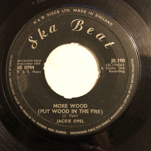 JACKIE OPEL / MORE WOOD - DONE WITH A FRIEND