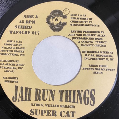 SUPER CAT / JAH RUN THINGS - THEM NO CARE