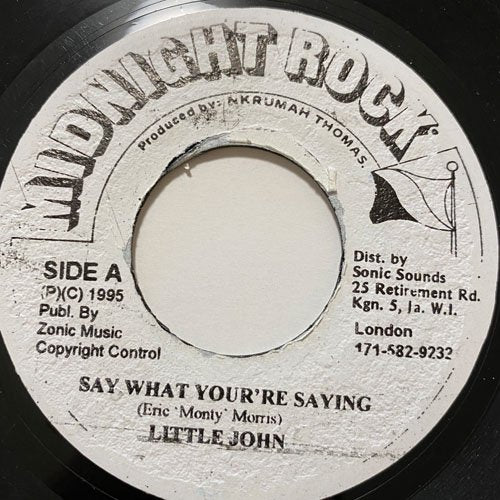 LITLLE JOHN / SAY WHAT YOU'RE SAYING