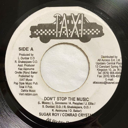 SUGAR ROY &amp; CONRAD CRYSTAL / DON'T STOP THE MUSIC - MITCH / ORIGINAL YARDMAN