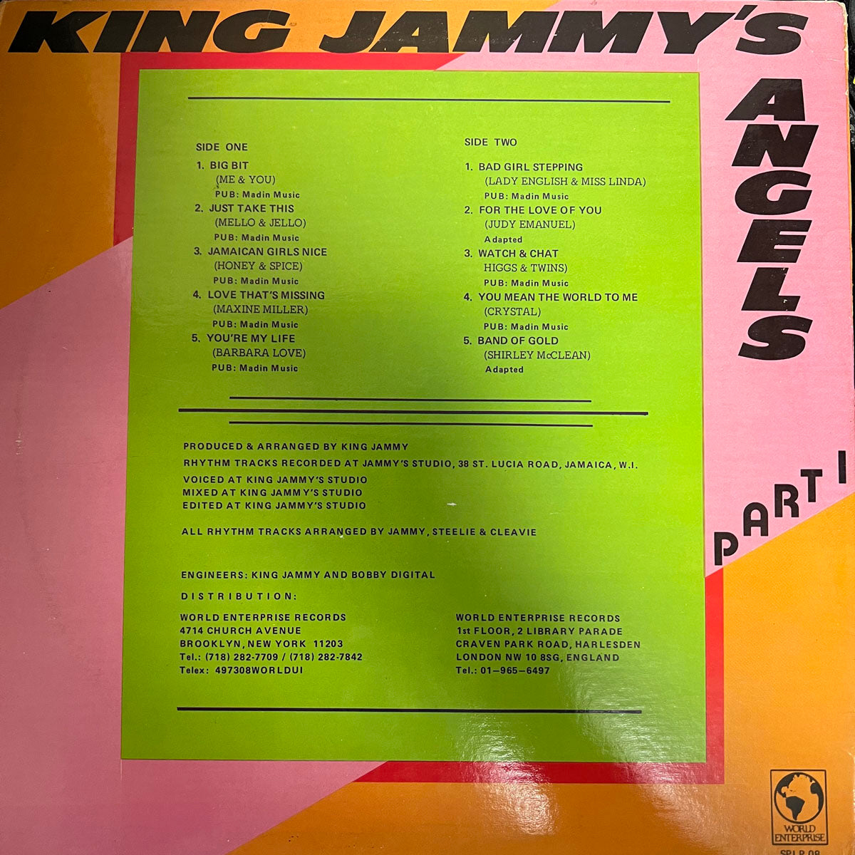 V.A. / KING JAMMY'S ANGELS PART 1