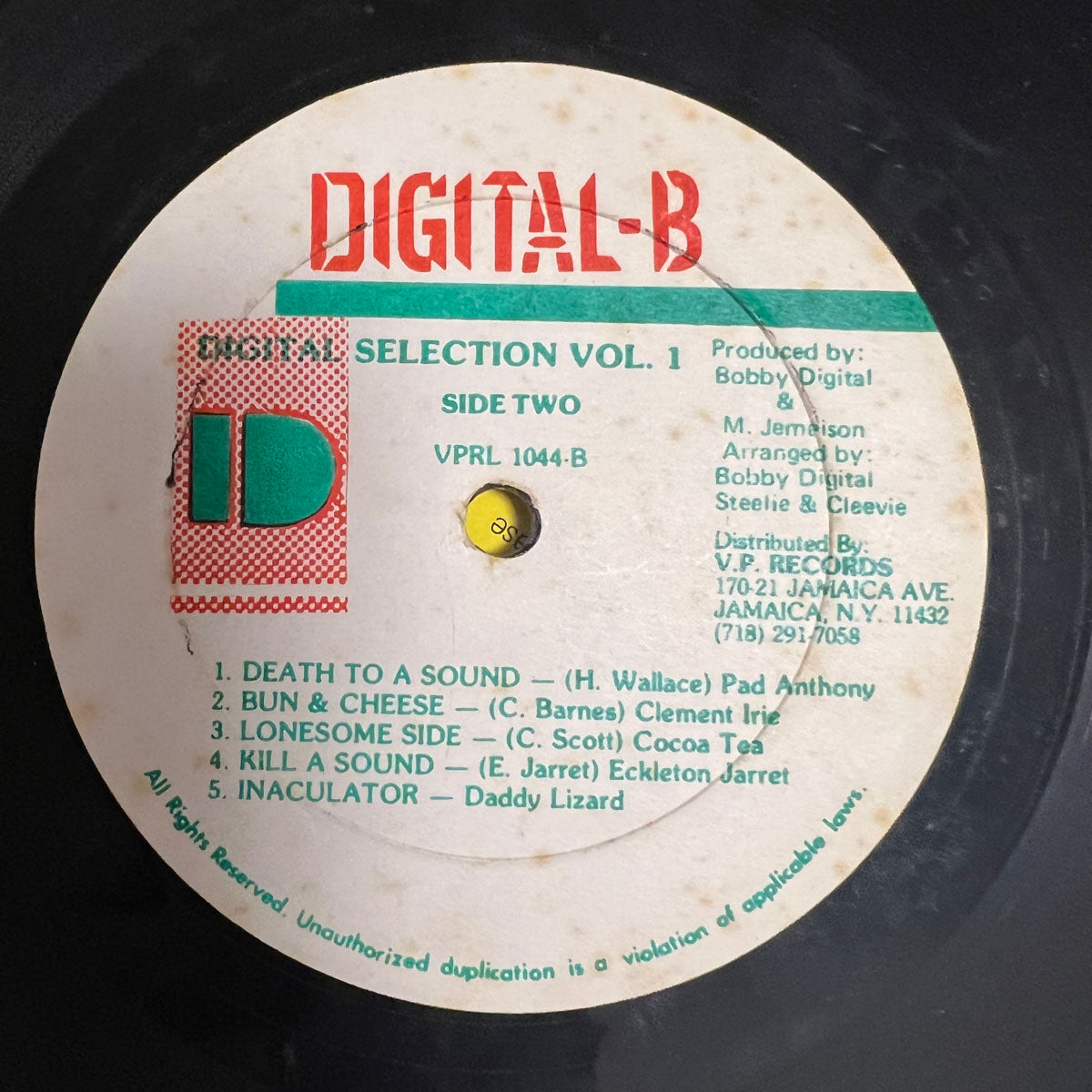 VA / DIGITAL-B SELECTIONS (PEANIE PEANIE RIDDIM 1WAY LP)